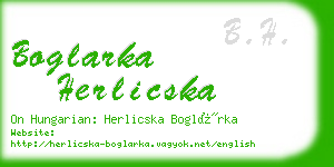 boglarka herlicska business card